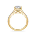 Teresa 18k Yellow Gold Elongated Cushion Diamond Band