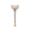 Teresa 18k Rose Gold Emerald Diamond Band