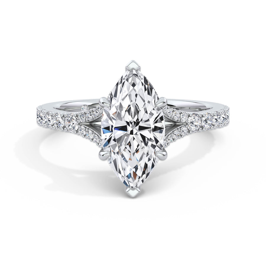 Teresa Platinum Marquise Diamond Band