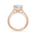 Teresa 18k Rose Gold Princess Diamond Band
