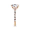 Teresa 18k Rose Gold Princess Diamond Band