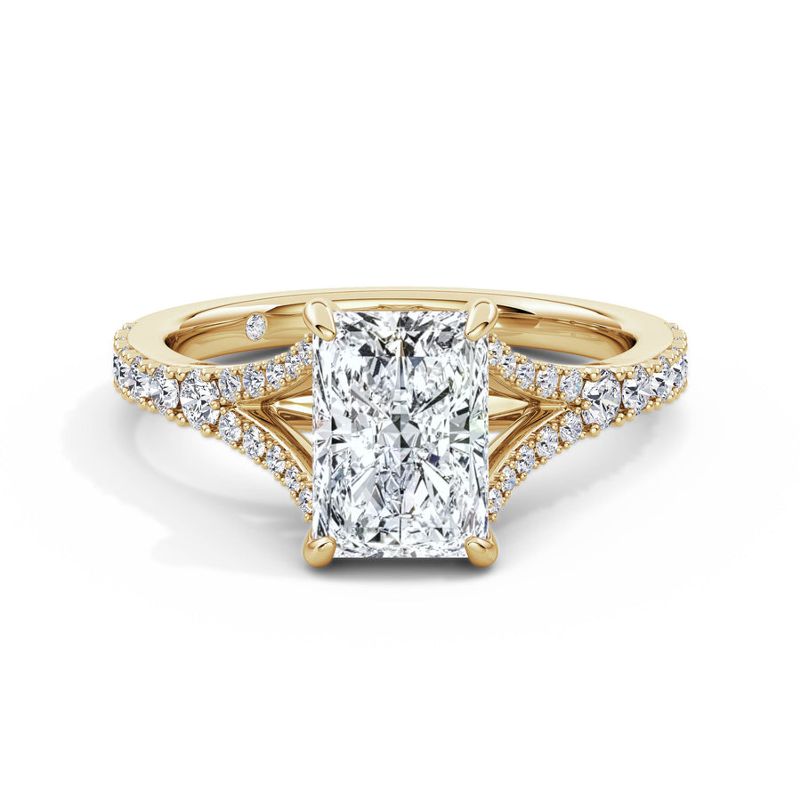 Teresa 18k Yellow Gold Radiant Diamond Band