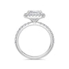 Veronica Platinum Asscher Halo