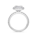 Veronica 18k White Gold Asscher Halo