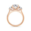 Veronica 18k Rose Gold Cushion Trilogy