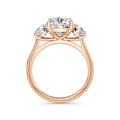Veronica 18k Rose Gold Cushion Trilogy