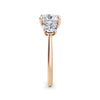 Veronica 18k Rose Gold Cushion Trilogy