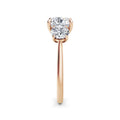 Veronica 18k Rose Gold Cushion Trilogy