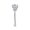 Veronica 18k White Gold Cushion Trilogy