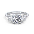 Veronica 18k White Gold Cushion Trilogy