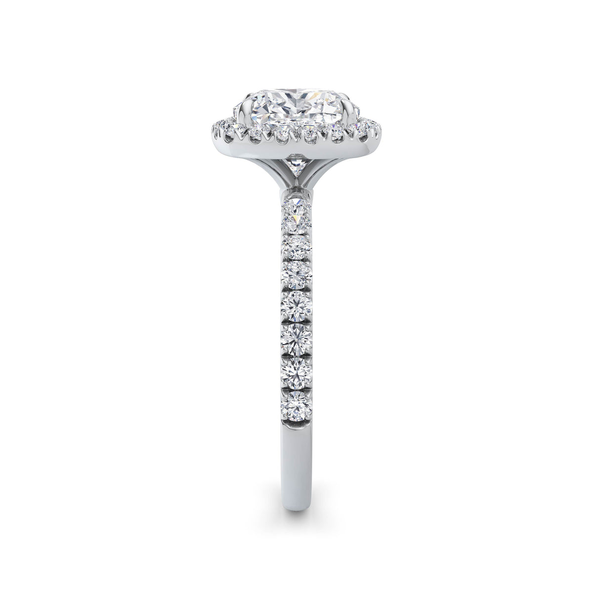Veronica Platinum Cushion Halo