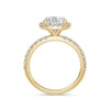Veronica 18k Yellow Gold Cushion Halo