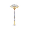 Veronica 18k Yellow Gold Cushion Halo