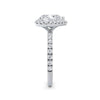 Veronica Platinum Heart Halo