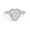 Veronica Platinum Heart Halo