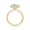 Veronica 18k Yellow Gold Heart Halo