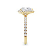 Veronica 18k Yellow Gold Heart Halo