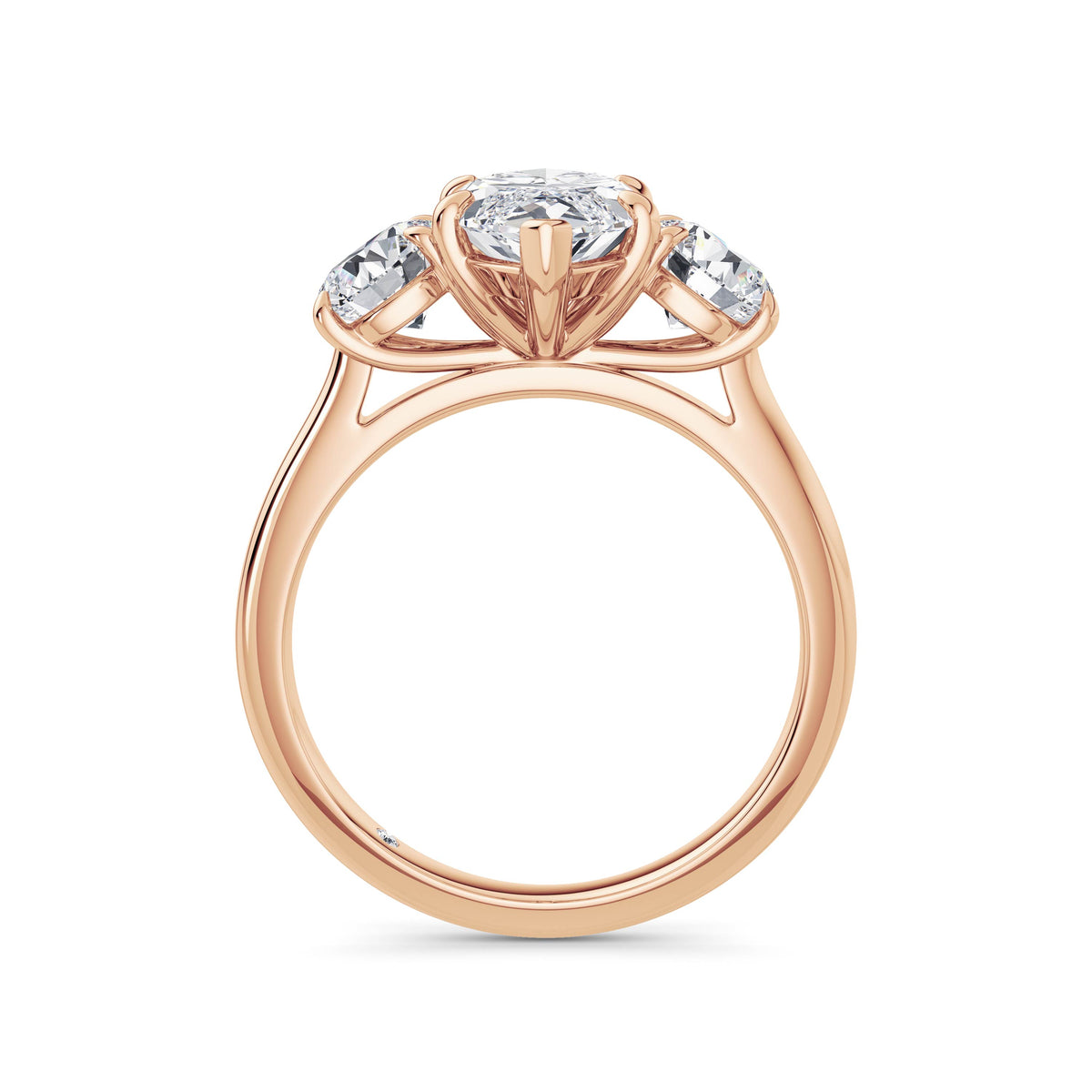 Veronica 18k Rose Gold Marquise Trilogy