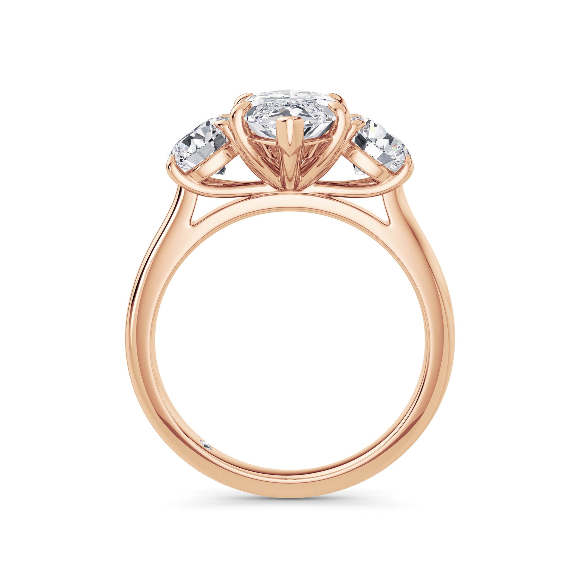 Veronica 18k Rose Gold Marquise Trilogy