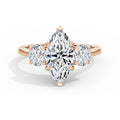 Veronica 18k Rose Gold Marquise Trilogy