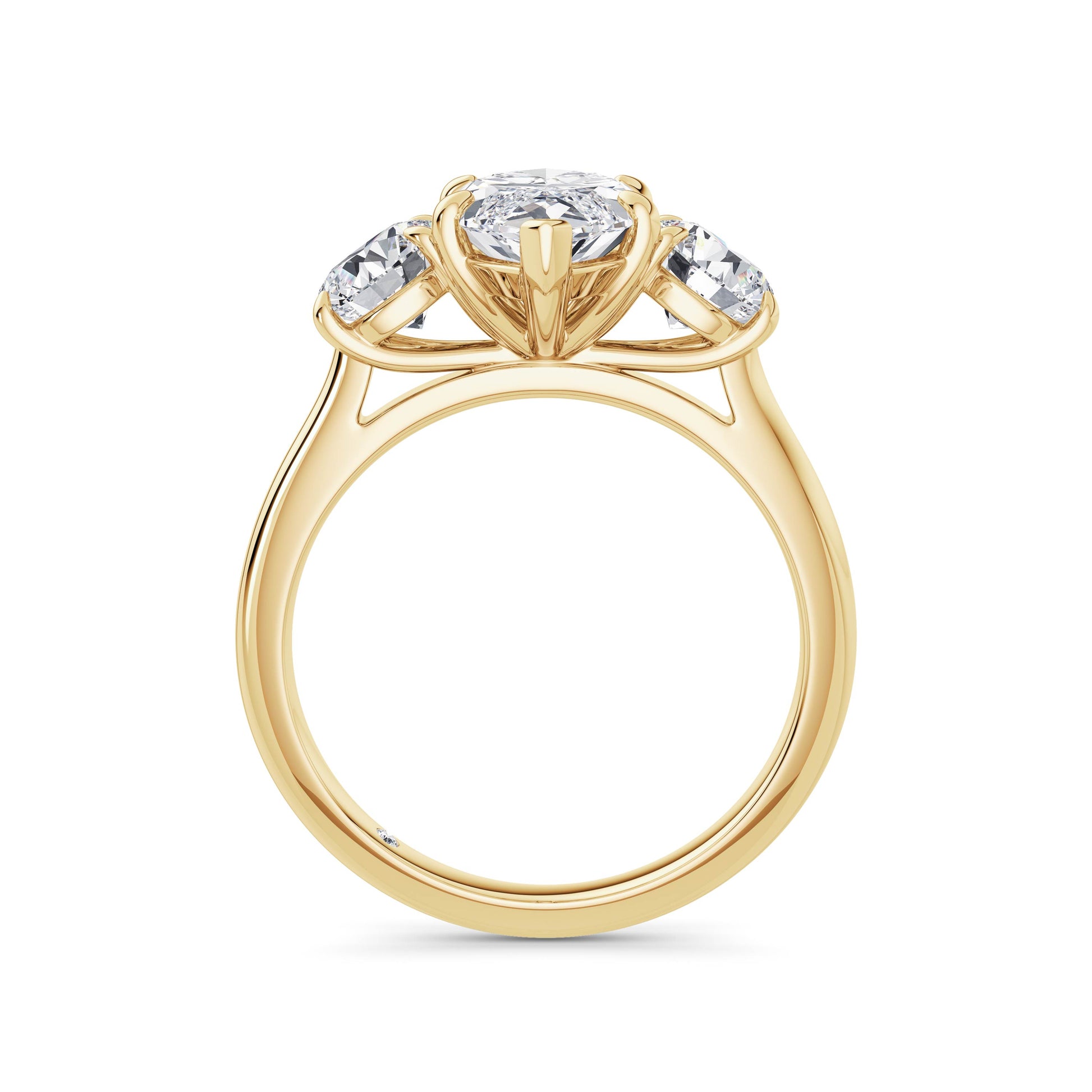 Veronica 18k Yellow Gold Marquise Trilogy
