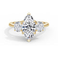 Veronica 18k Yellow Gold Marquise Trilogy