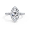 Veronica Platinum Marquise Halo