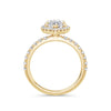 Veronica 18k Yellow Gold Marquise Halo