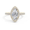 Veronica 18k Yellow Gold Marquise Halo