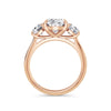 Veronica 18k Rose Gold Oval Trilogy