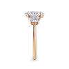 Veronica 18k Rose Gold Oval Trilogy