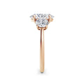 Veronica 18k Rose Gold Oval Trilogy