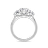 Veronica 18k White Gold Oval Trilogy