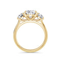 Veronica 18k Yellow Gold Oval Trilogy