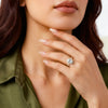 Veronica 18k Yellow Gold Oval Halo model