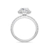 Veronica Platinum Oval Halo