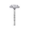 Veronica Platinum Oval Halo