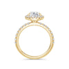 Veronica 18k Yellow Gold Pear Halo