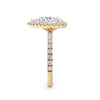 Veronica 18k Yellow Gold Pear Halo