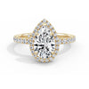 Veronica 18k Yellow Gold Pear Halo