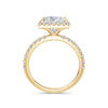 Veronica 18k Yellow Gold Princess Halo