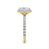 Veronica 18k Yellow Gold Princess Halo