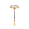 Veronica 18k Yellow Gold Radiant Halo