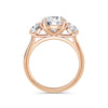 Veronica 18k Rose Gold Round Trilogy