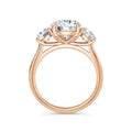 Veronica 18k Rose Gold Round Trilogy