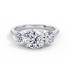 Veronica 18k White Gold Round Trilogy