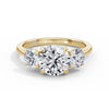 Veronica 18k Yellow Gold Round Trilogy