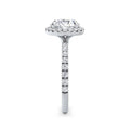 Veronica Platinum Round Halo