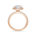 Veronica 18k Rose Gold Round Halo