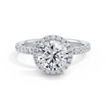Veronica 18k White Gold Round Halo